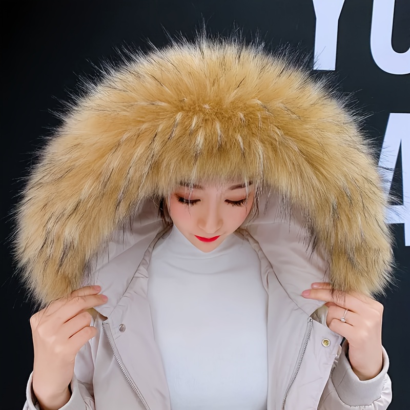 

Fur Scarf Winter Hood Fur Decor Shawl Fake Fur Scarf Winter Coat Fur Collar
