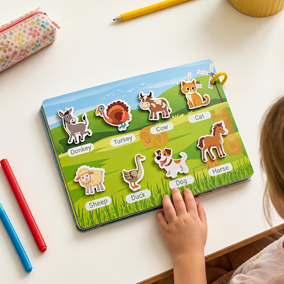 Magic Sticker Book, Interactive Early Learning Activity