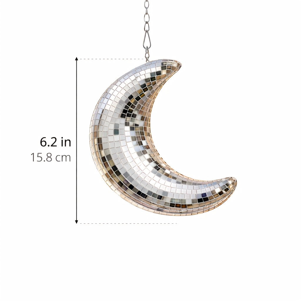Mosaic Decor, Hanging Disco Light Reflection Wall Ornament For Bedroom, Window And Room Aesthetic, 6.2 Inch (15.8cm)