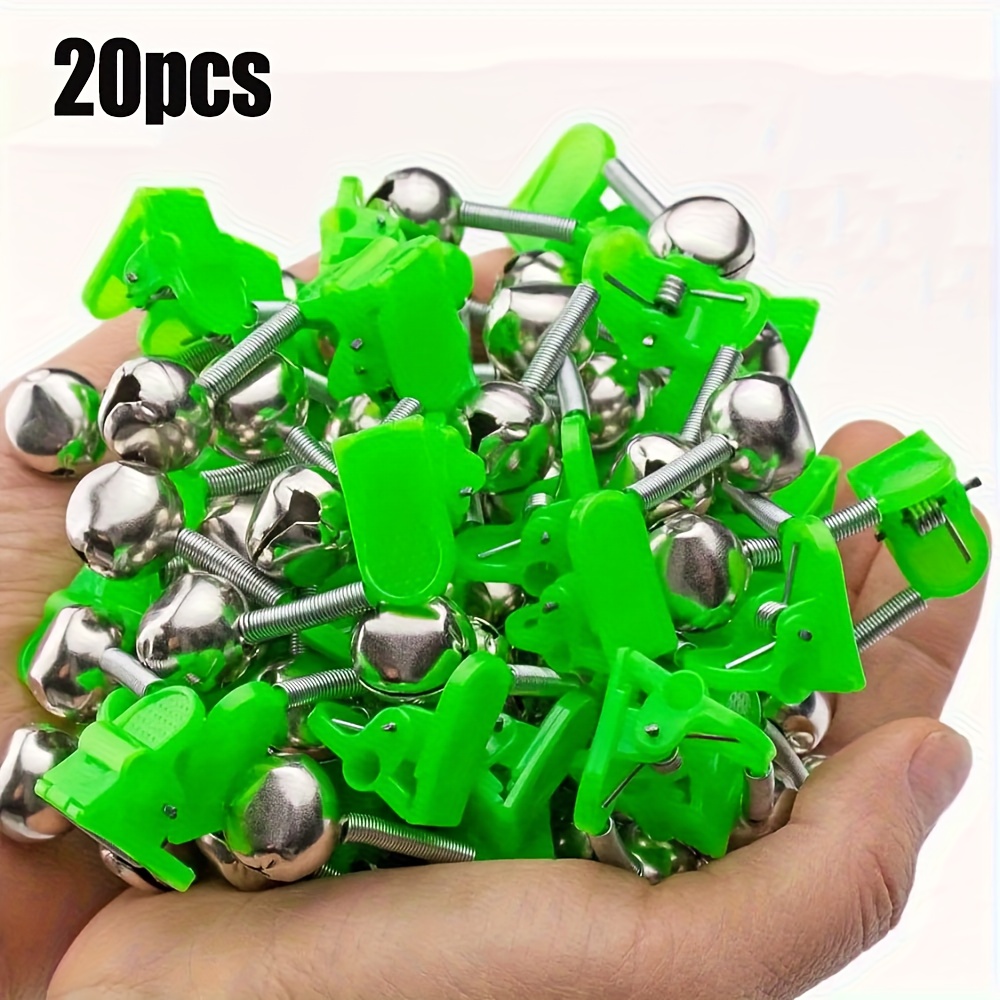 Image of 20pcs Fishing Bell Fishing Bells Fishing Bite Alarms With For Universal For Fishing Bells Carp Fishing Bite Alarm Fishing Rod Clamp Spiral Bells Ring Fishing Bell Alarm Fish Accessories