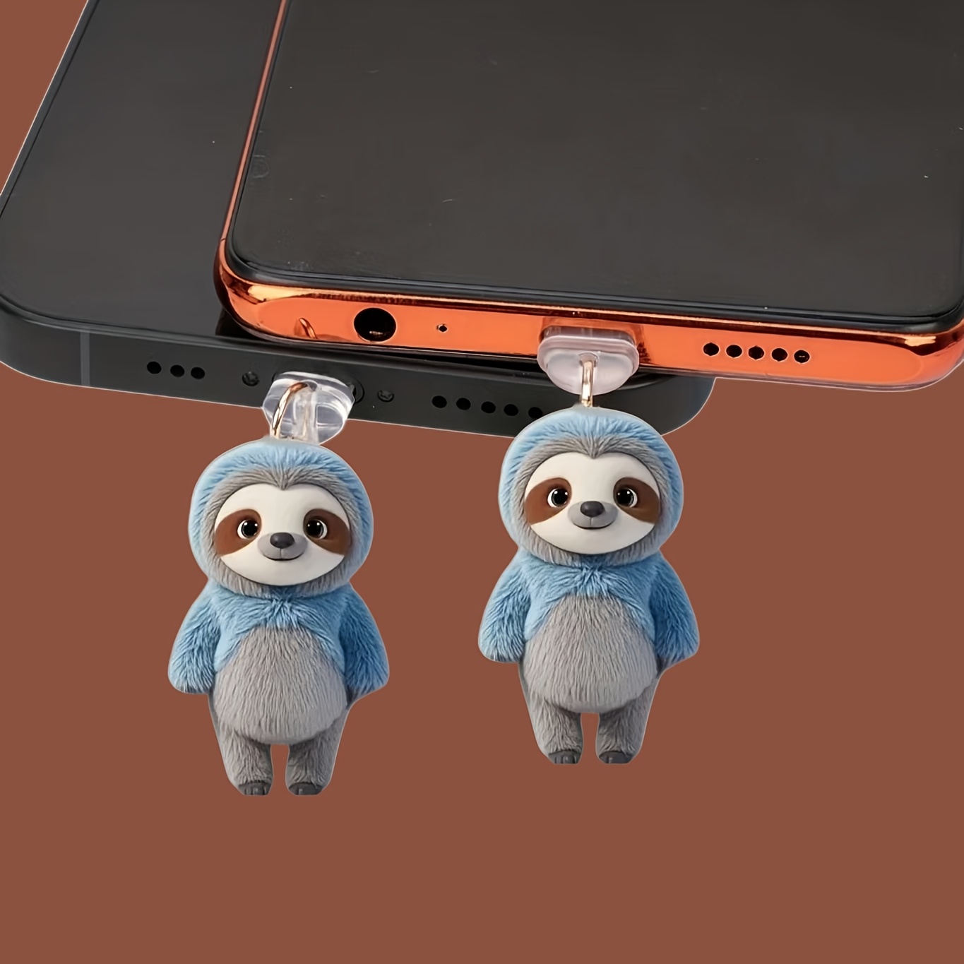 

1pc Cute Sloth Acrylic Phone Dust Plug, Compatible With Iphone/type-c Android Connectors, Mobile And Maintenance Accessory