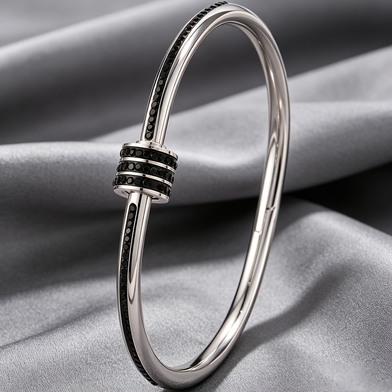 6pc Stackable Stainless Steel Bracelet Set for Couples