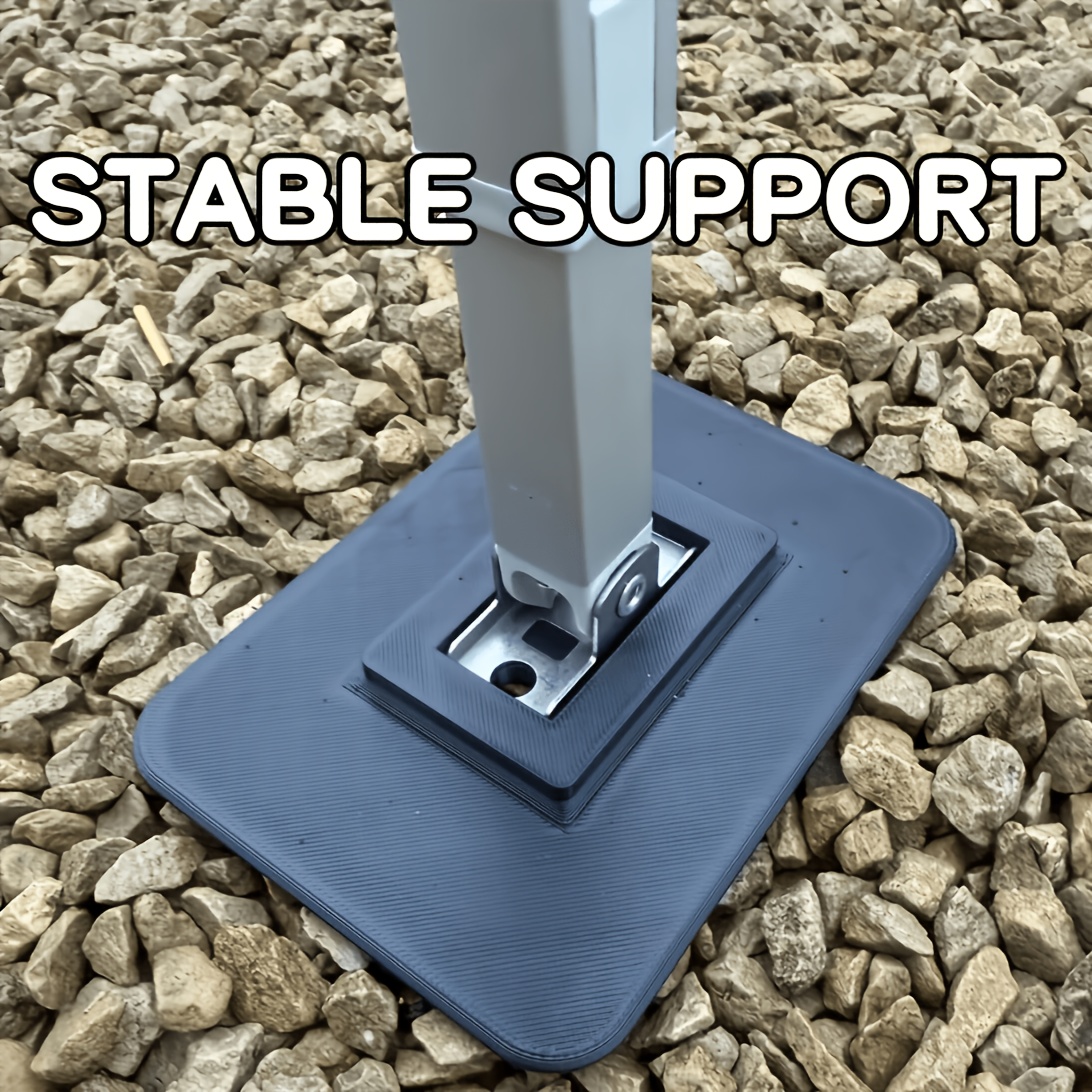 Image of 2 Rv Awning Support Foot Pads, Heavy-duty , Suitable For Soft Gravel Or Ground, Anti-sink Camping Rv Accessories