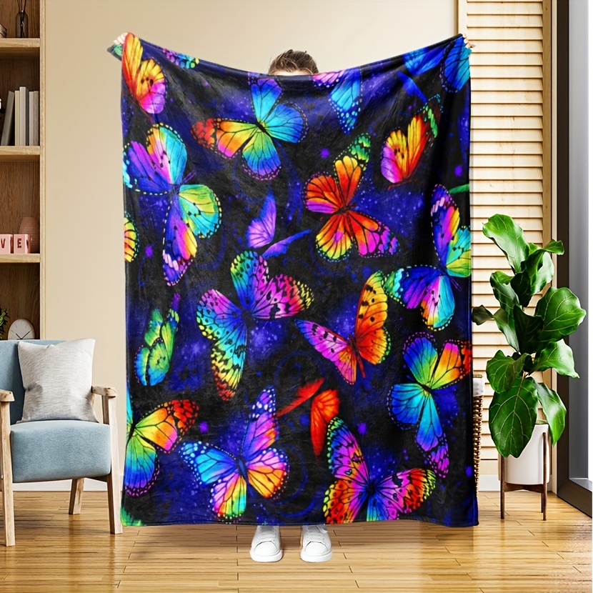 

Knitted , Blanket - , & For , Bed, , And