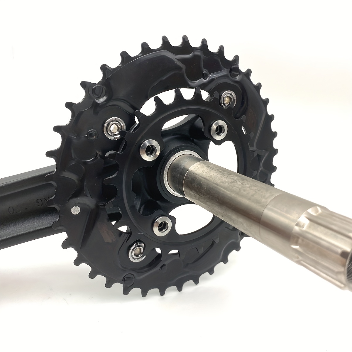 bicycle crankset set hollow integrated small two piece Temu Finland