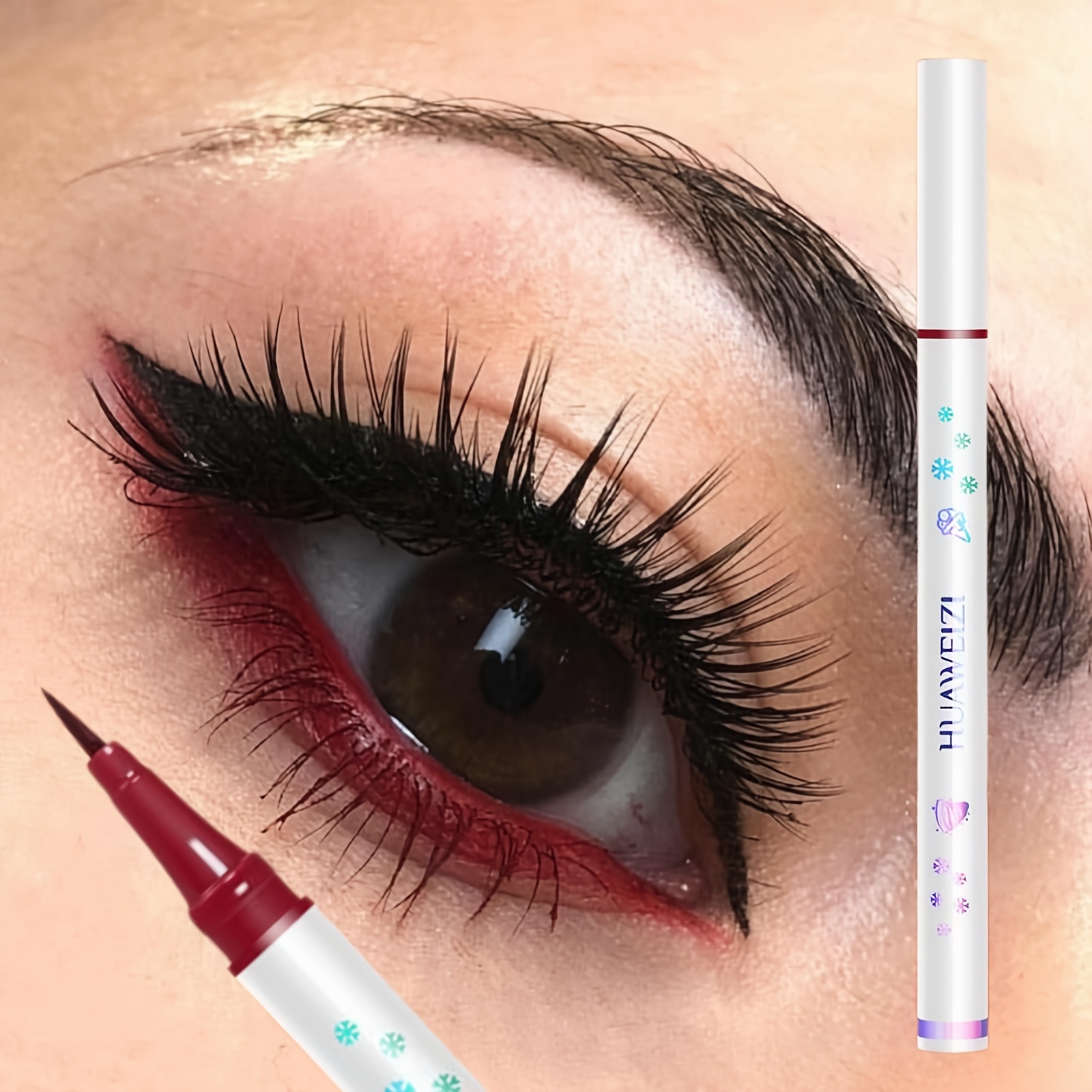 precision glide red matte eyeliner pencil long lasting eye - Temu