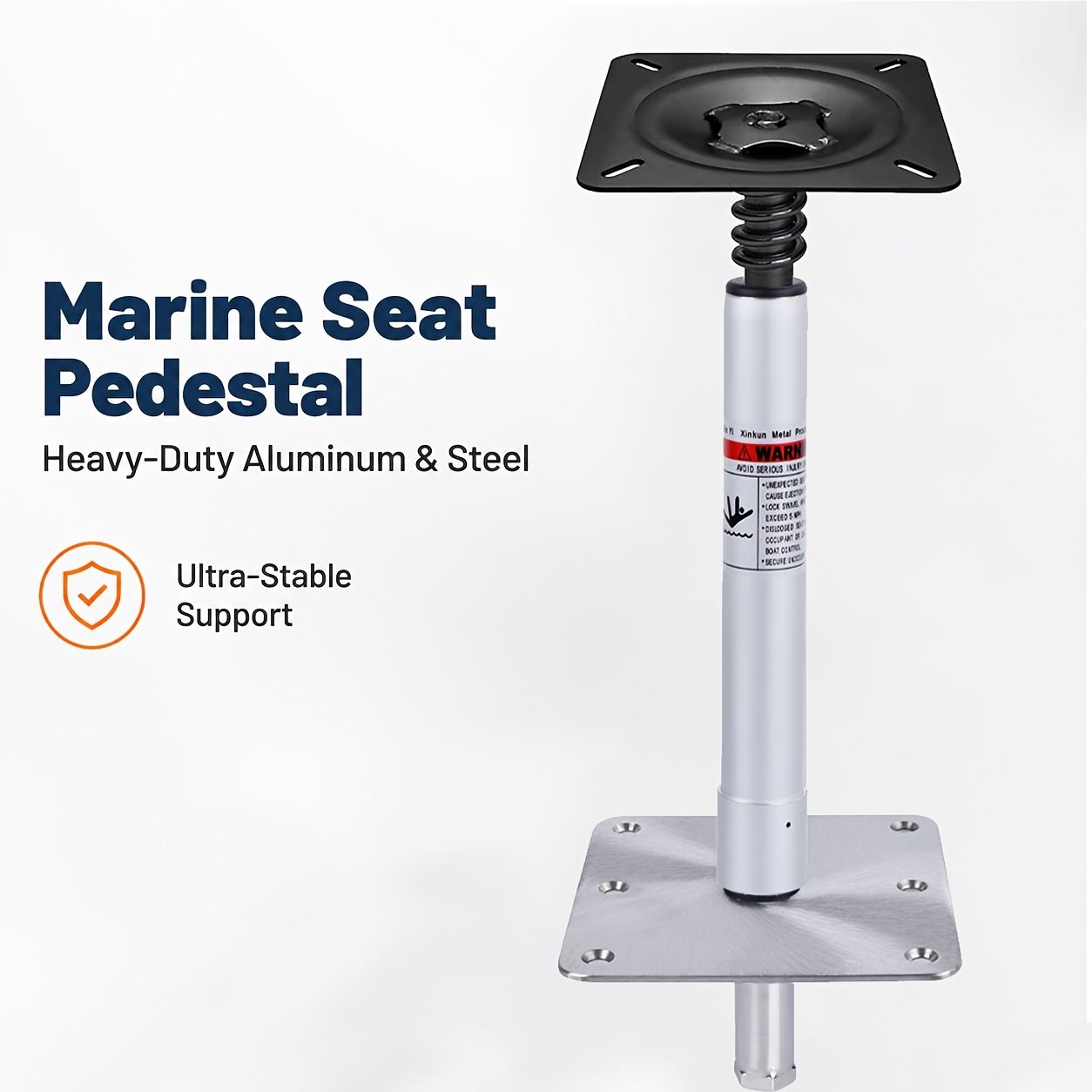 Marine Seat Base Kit with 360° Rotating Mount