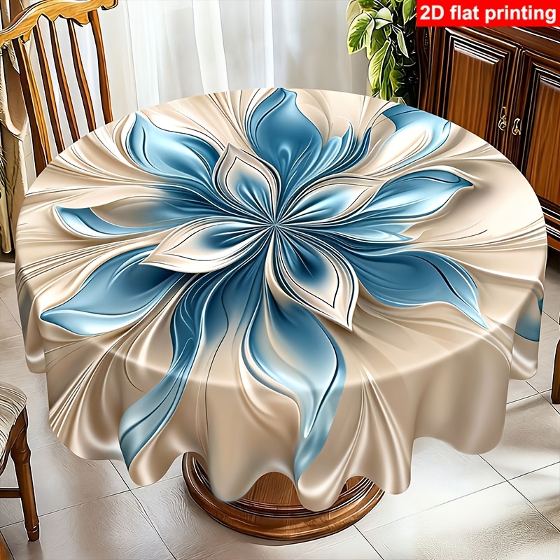TEMU 1pc 2d Flat Restaurant Tablecloth, Suitable For Home, Kitchen, Dining Room, Parties, And Holidays - Indoor/outdoor Use, Household Table Mat