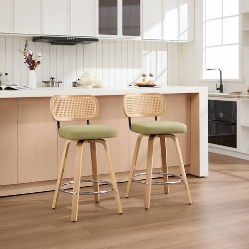 a set of 2pcs imitation rattan bar stools suitable for living rooms parties for restaurants bars