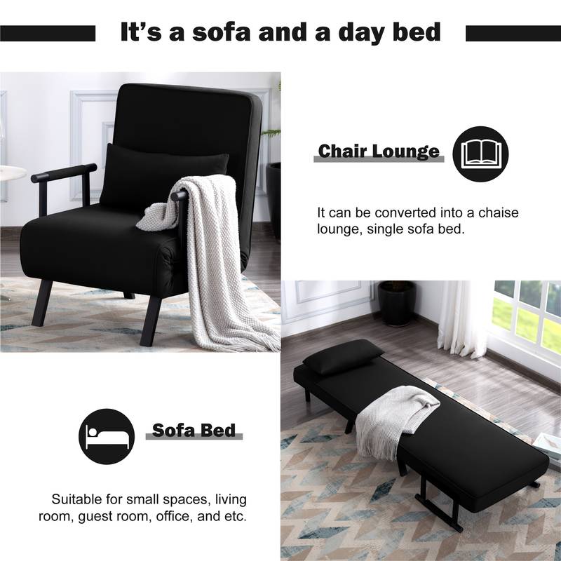 Single Sleeper Sofa Top 20 Types Of Black Chaise Lounges (Buying