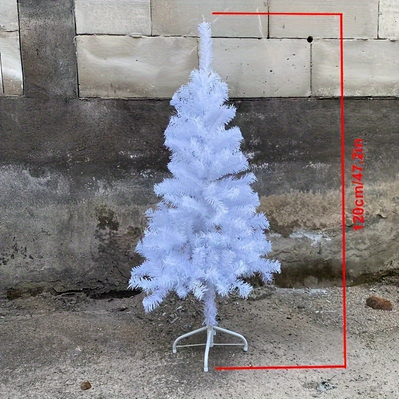 TEMU 4-foot Artificial Christmas Tree - Classic Design With Pvc Tips & Foldable Metal Stand, Easy For Holiday Decor, Artificial Christmas Tree, 4 Feet, Pvc, Foldable, Holiday Decoration