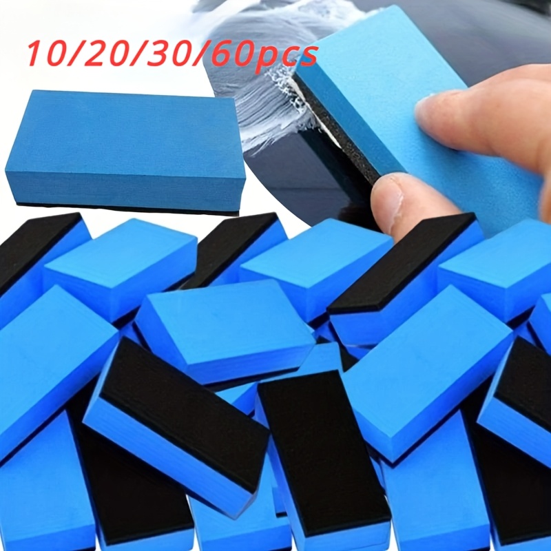 

10//60pcs Coating Sponge Applicator Glass Nano Wax Coat Sponges Sponge And Cloth Car Cleaning Brush