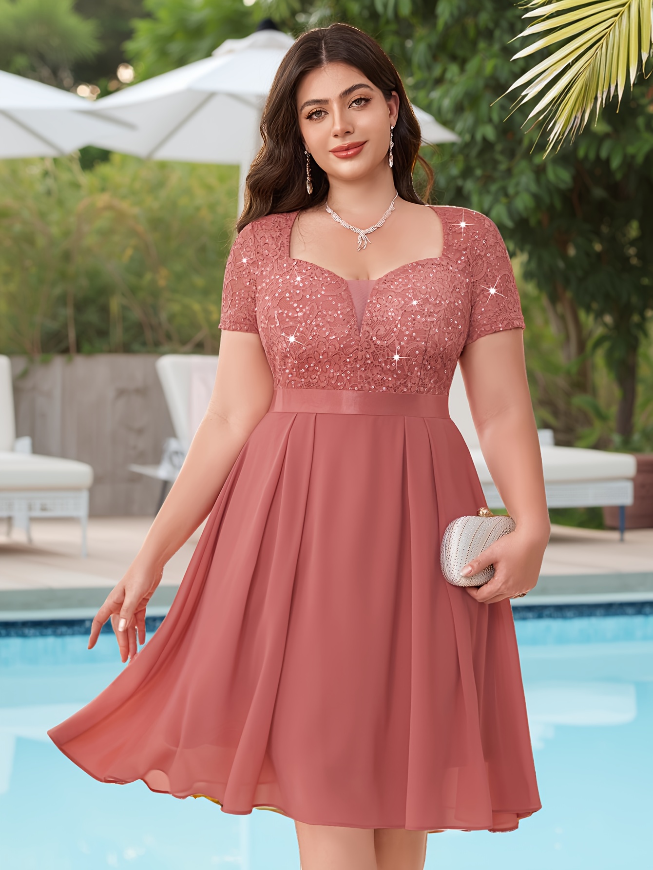 plus size semi formal wedding dresses Plus Size Off Shoulder Satin Wedding Dress – Formal Elegance main image 1