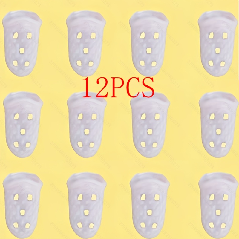 TEMU 12pcs Silicone Guitar Finger Picks - Ideal For Beginners - Comfortable And Protective Picks For Acoustic Guitar Practice, Guitar Accessories