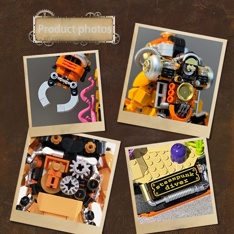 1300pcs Cyberpunk Diving Suit Building Set - Astronaut Model Toy