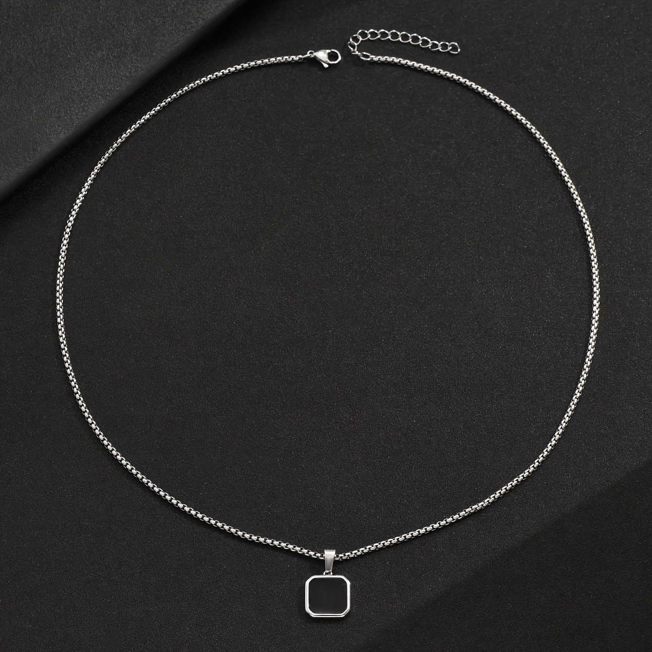 TEMU Collana con ciondolo in rame e catena in acciaio inossidabile, 1 pezzo, stile punk , adatta per accessori di gioielleria da per uso , casual,