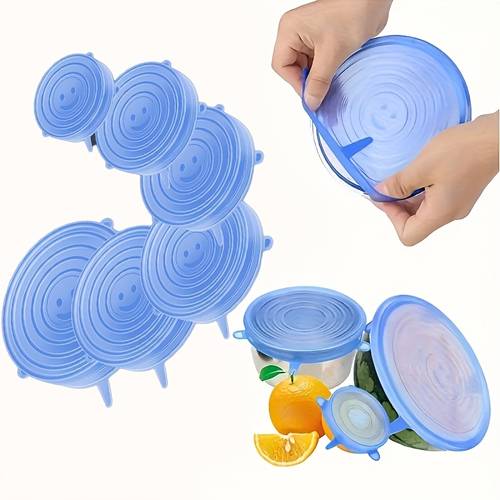 12pcs silicone food covers silicone bowl lid set food storage sealing covers kitchen silicone tools