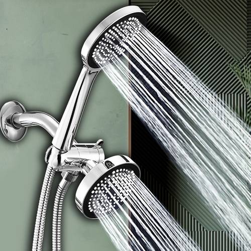 high pressure rain showerhead dual handheld system extended hose 3 way diverter complete bathroom kit showerhead bath additions for shower use for shower use