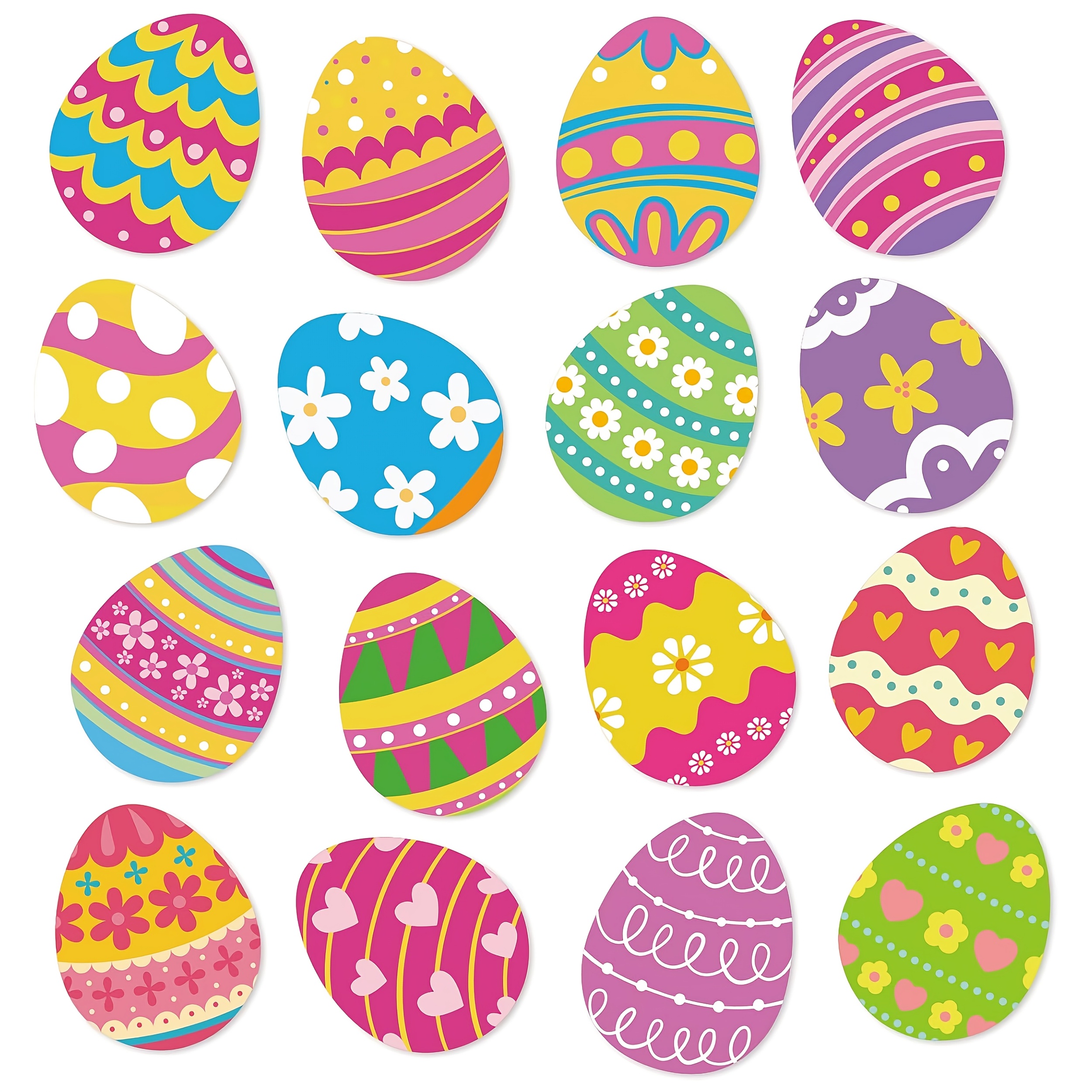 

16pcs Easter Egg Magnets Set, Rubber Fridge Magnets, Spring Holiday Garage Decor, Metal Door Cabinet Stickers, No Battery Needed, Outdoor Holiday Decoration