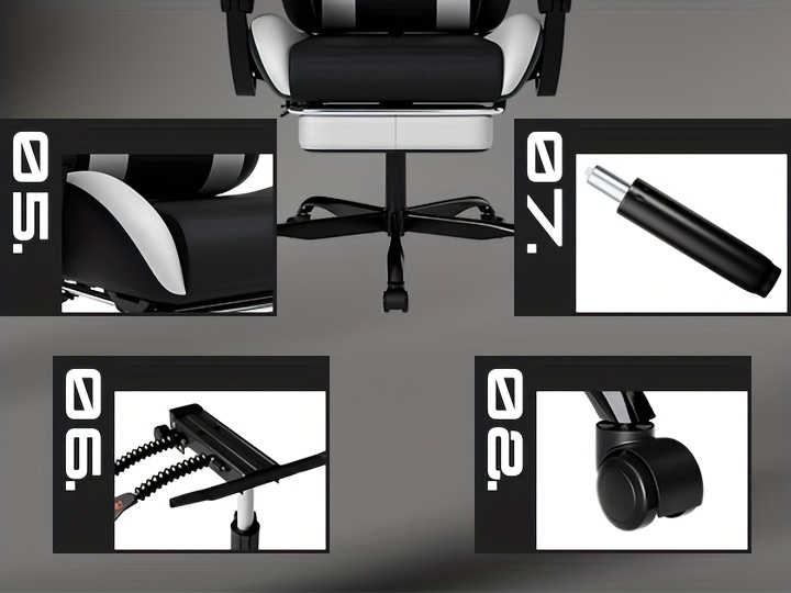 A Gaming Chair Designed for Esports, Featuring Ergonomic Support with a Footrest, a Racing Style with an Adjustable Headrest, And a Computer Chair That Allows Height And Lumbar Adjustments, Ideal for Both Home Office Use And Gaming