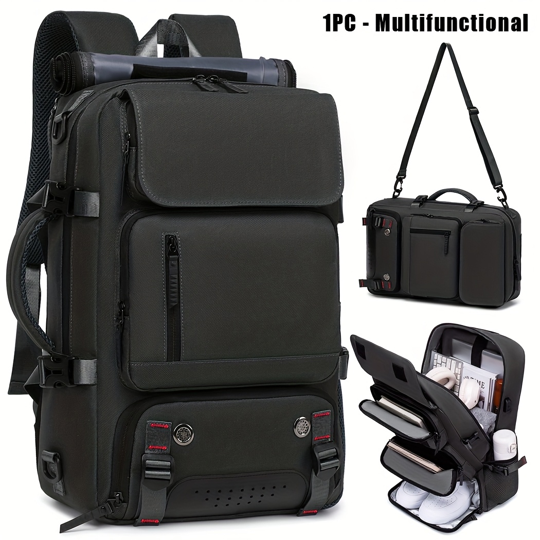 TEMU This New Multifunctional 35l Backpack Can Hold A 17.3-inch Laptop, Making It Ideal For Daily Commutes, Hiking, University Use, Short Business