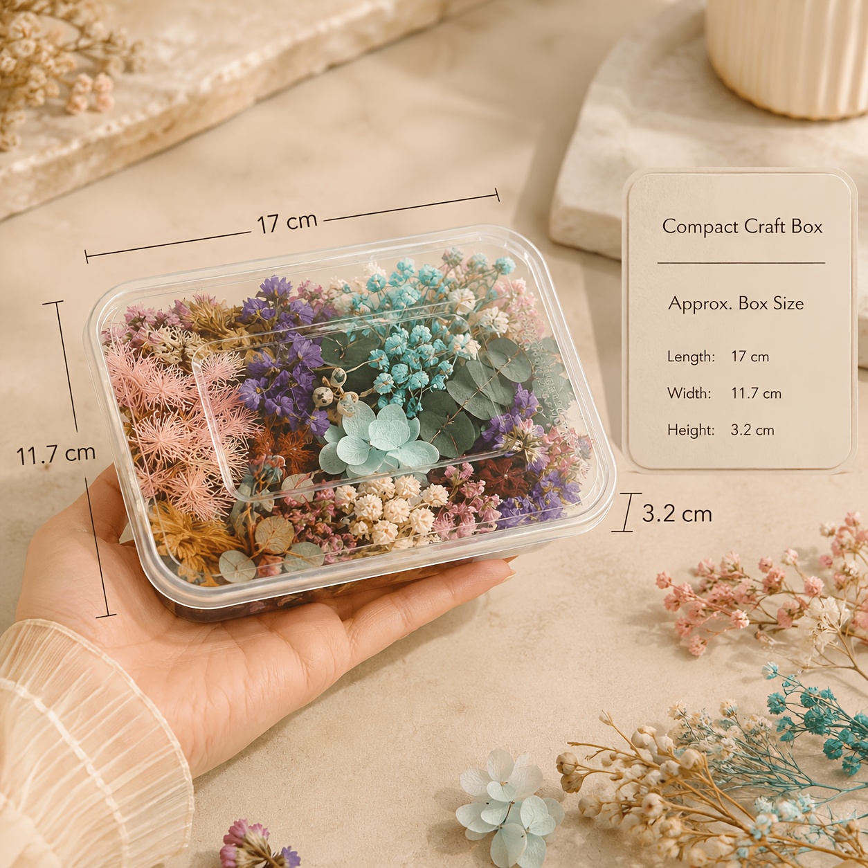 Image of 5/10 Boxes Of Mixed Dried Flowers, Colors And Styles , Preserved Floral Craft Materials, Suitable For Bouquets, Gift Wrapping, Scrapbooking, Weddings, Birthdays, And Home Decoration