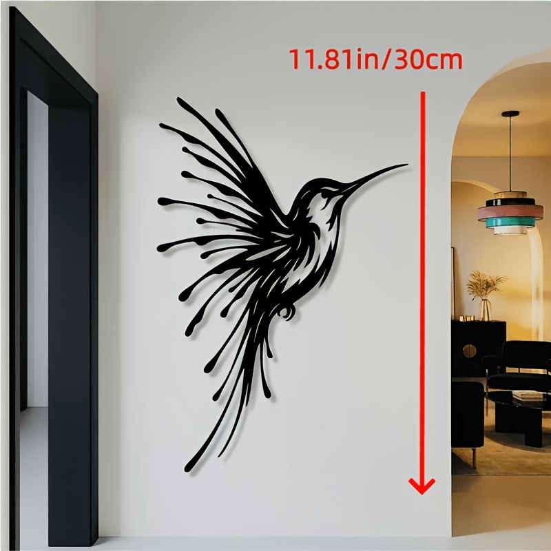 TEMU Art Mural en Métal , Décoration Murale Oiseau, Art Mural Oiseau en Métal