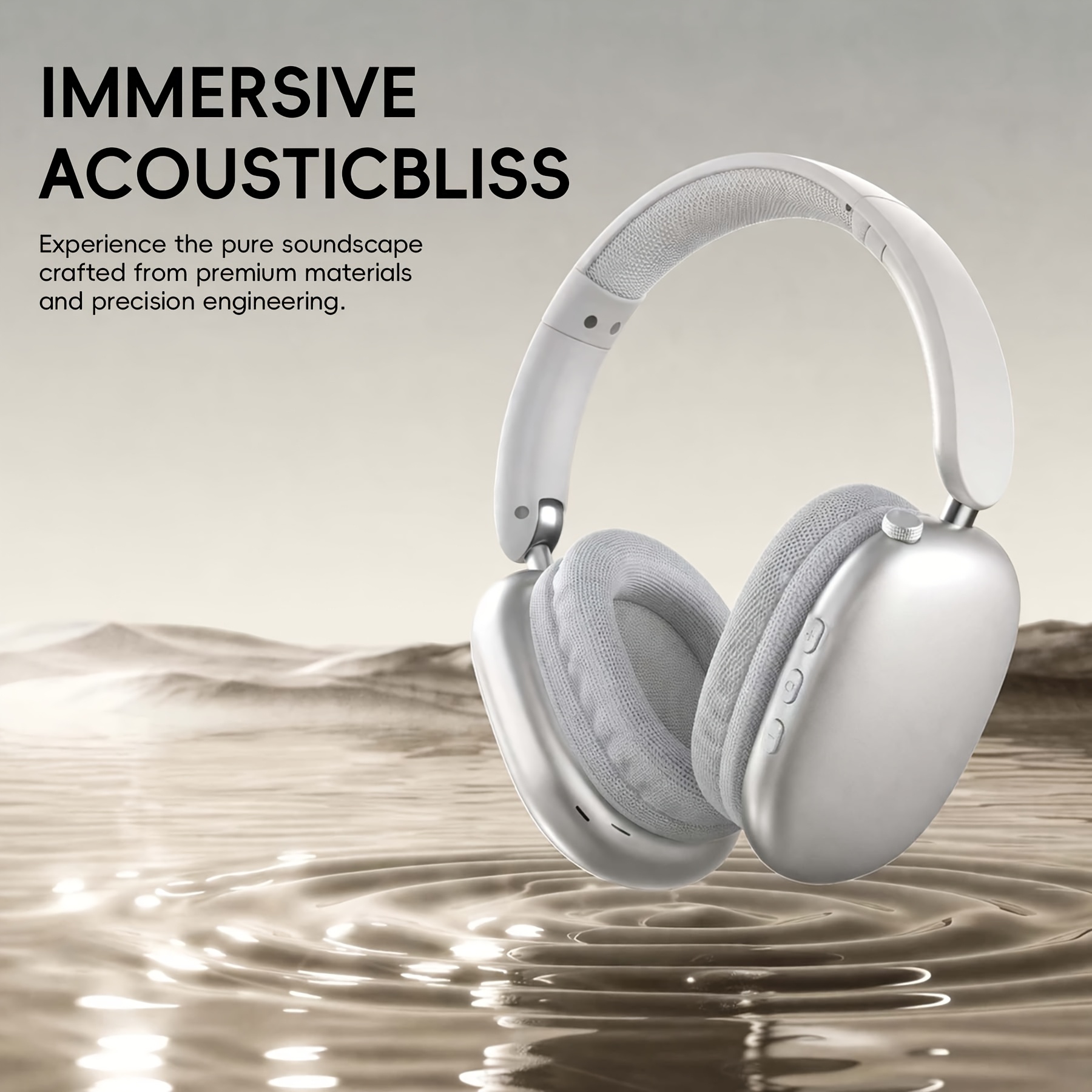 1pc Wireless Over-Ear Headphones, Noise Cancellation Headphones, USB-C Charging, Lightweight Folding, Hi-Res Audio, Compatible with IOS, Android, PC, Suitable for Travel, Work, Laptops And Phones, Gaming Headphones, Perfect for Gifts