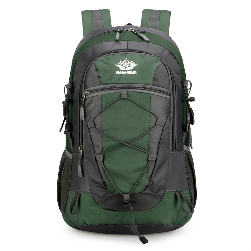 Hiking Backpack with Multiple Compartments and Elastic Drawstring
