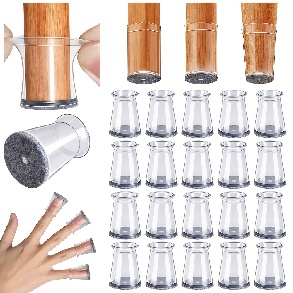 felt chair leg floor protectors hardwood floors rectangle Temu