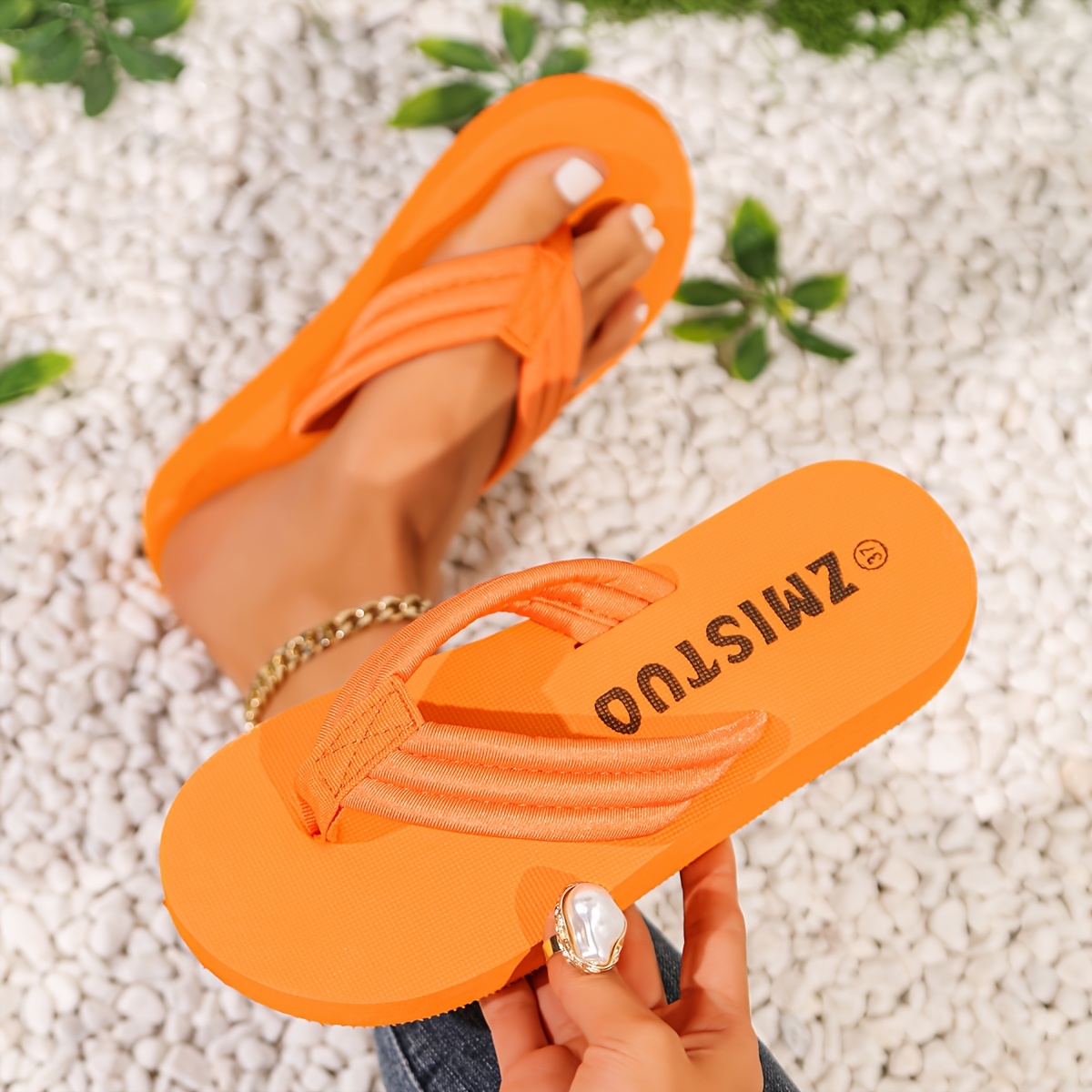 TEMU New Summer Minimalist Flip-flops For Women, Stylish And Casual Sandals., Women Shoes