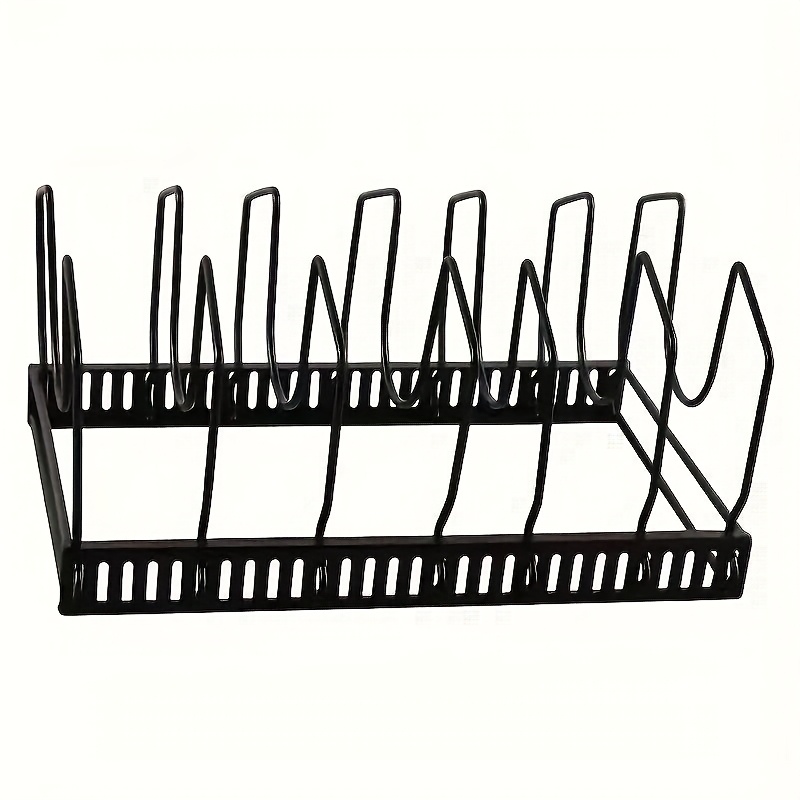 E-shop Küchenaufbewahrungsregal, Multifunktionaler Topfhalter, Deckelhalter, Eisenregal.