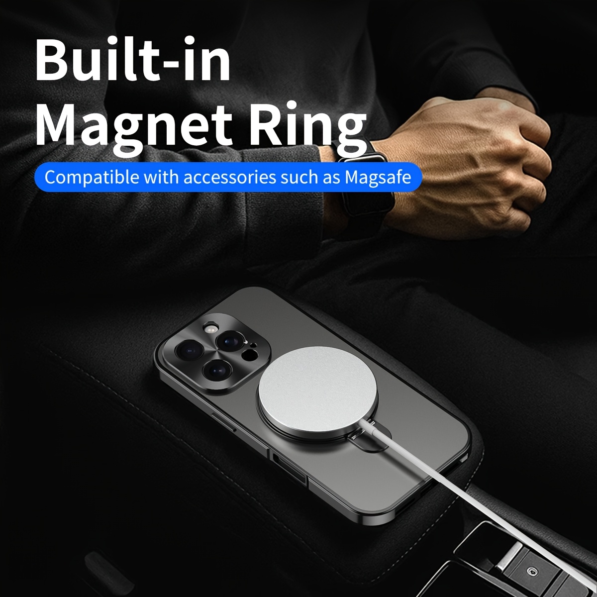 ELEHOLD Full Body Case for iPhone 16 Pro Max Magnetic Case with