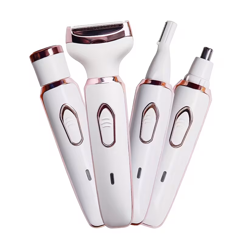 womens electric razor 4 in 1 rechargeable grooming kit lady electric shaver for face nose legs and underarm bikini for women hair razor rechargeable and portable Product details 3