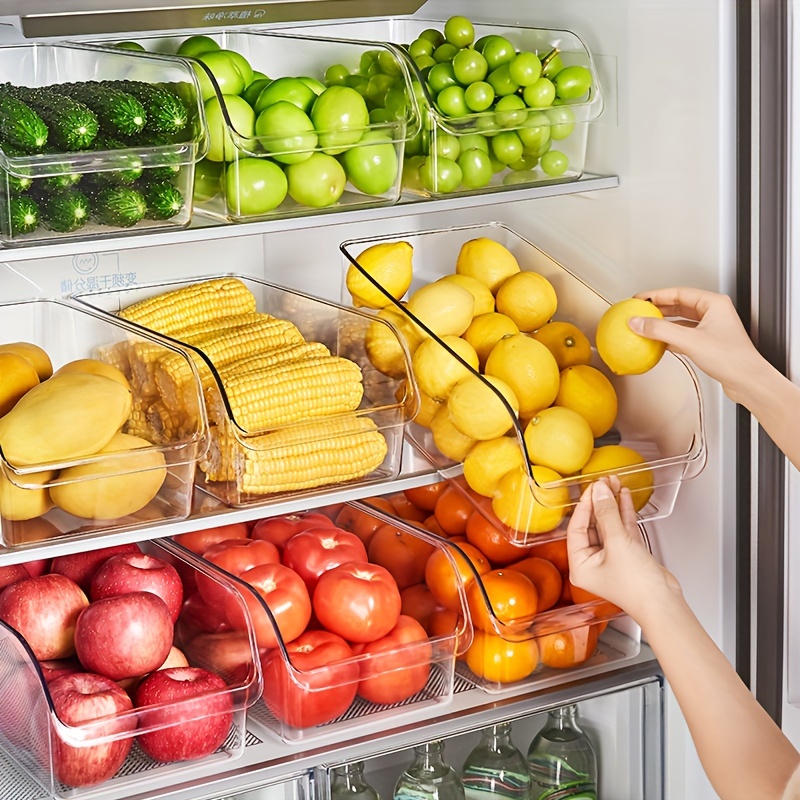 

1Pc Boîte de Rangement en Acrylique pour Réfrigérateur avec Fenêtre de Visualisation - Qualité Alimentaire, Organisateur de Cuisine et de Œufs, Conteneurs et Organisateurs pour Réfrigérateur