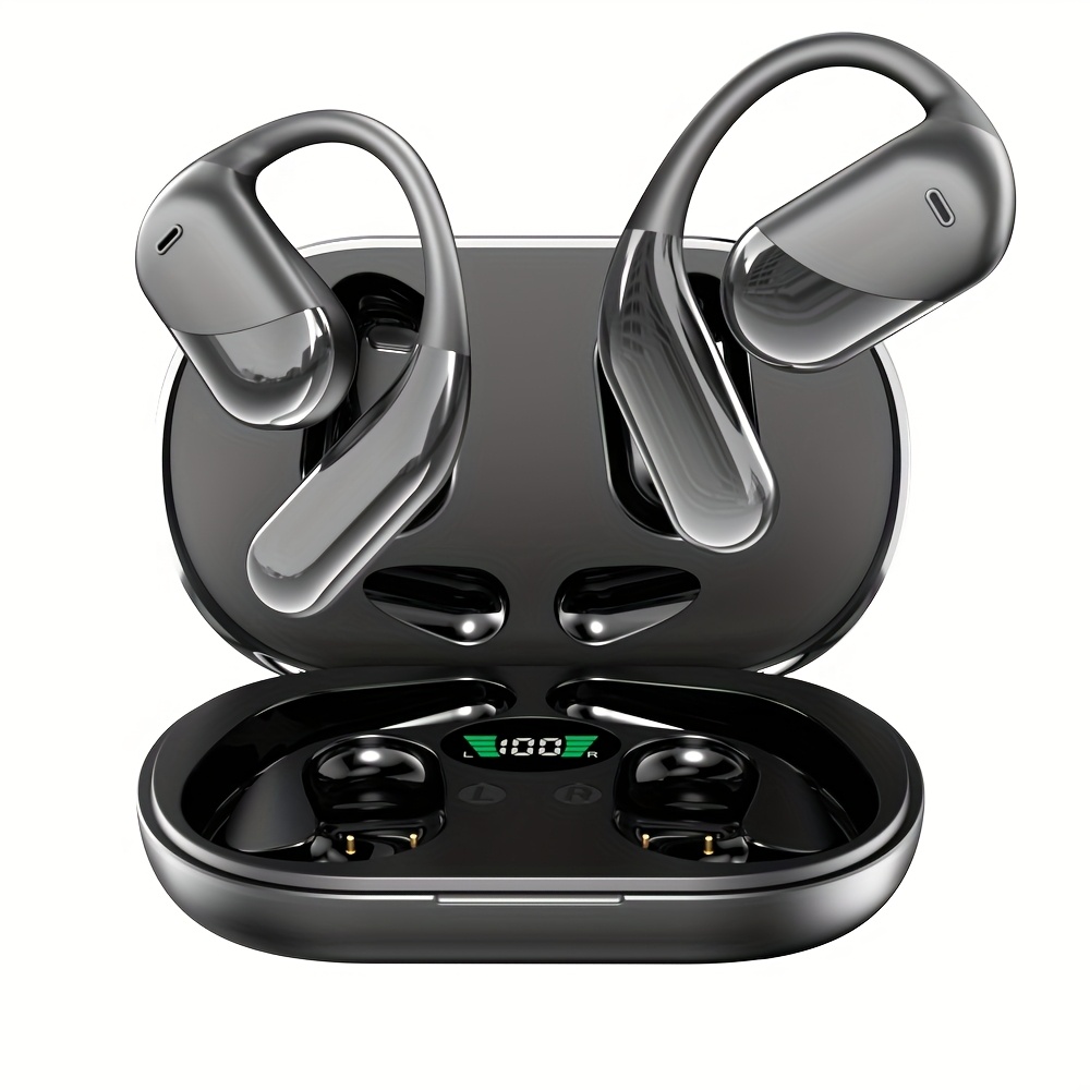 ai translation headset bone conducting wireless headset real time translation in 144 languages 6 mics intelligent noise cancellation real time translation of meeting notes touch control   high definition voice suitable for running and exercise business music and call the full range of mobile phones
