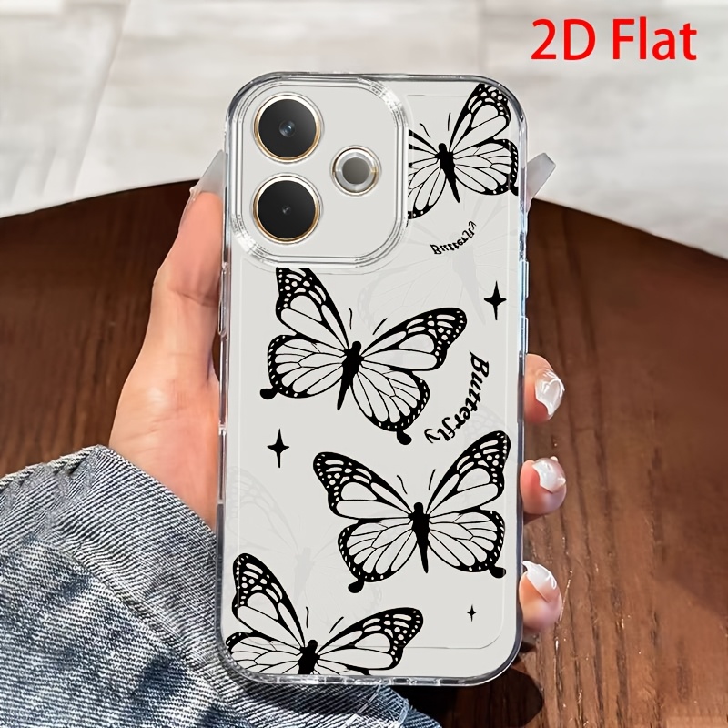 TEMU Phone Case: 2d Flat Black Phone Case Suitable For Oppo A3, A3 Pro, A3x, A16, A17k, A38, A55, A57, A57s, A58, A60, A76, A77s, A78, A79, A80 5g,