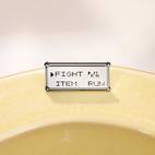 1 2pcs funny fight item run enamel pin brooches anime games brooch badges game lover friends gifts jewelry
