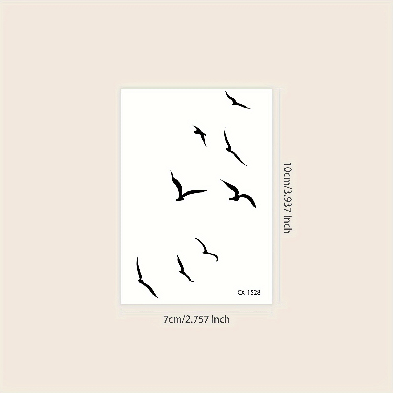 Un adesivo per tatuaggio stile Instagram di una che 1-3  Accessorio di Moda,Stile *Design *Tatuaggio *Applicazione Facile* a