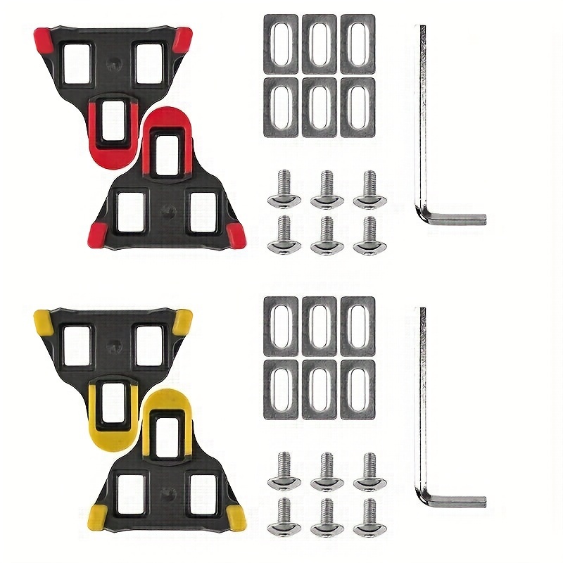 

1pair Universal Bike Cleat Set - Sh-11, Sh51, Sh56 Compatible - Efficiency For Indoor & Outdoor Cycling - Adventure Cleats