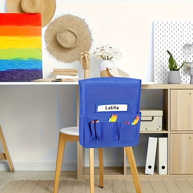 24 Pcs Chair Pockets For Classroom, Chair Pocket Chart, Chart Back