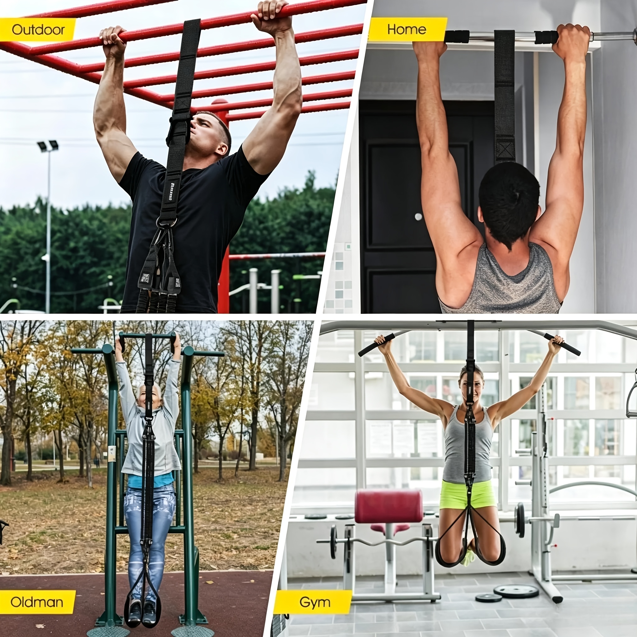 3pcs Universal Pull-Up Resistance Bands for Strength Training