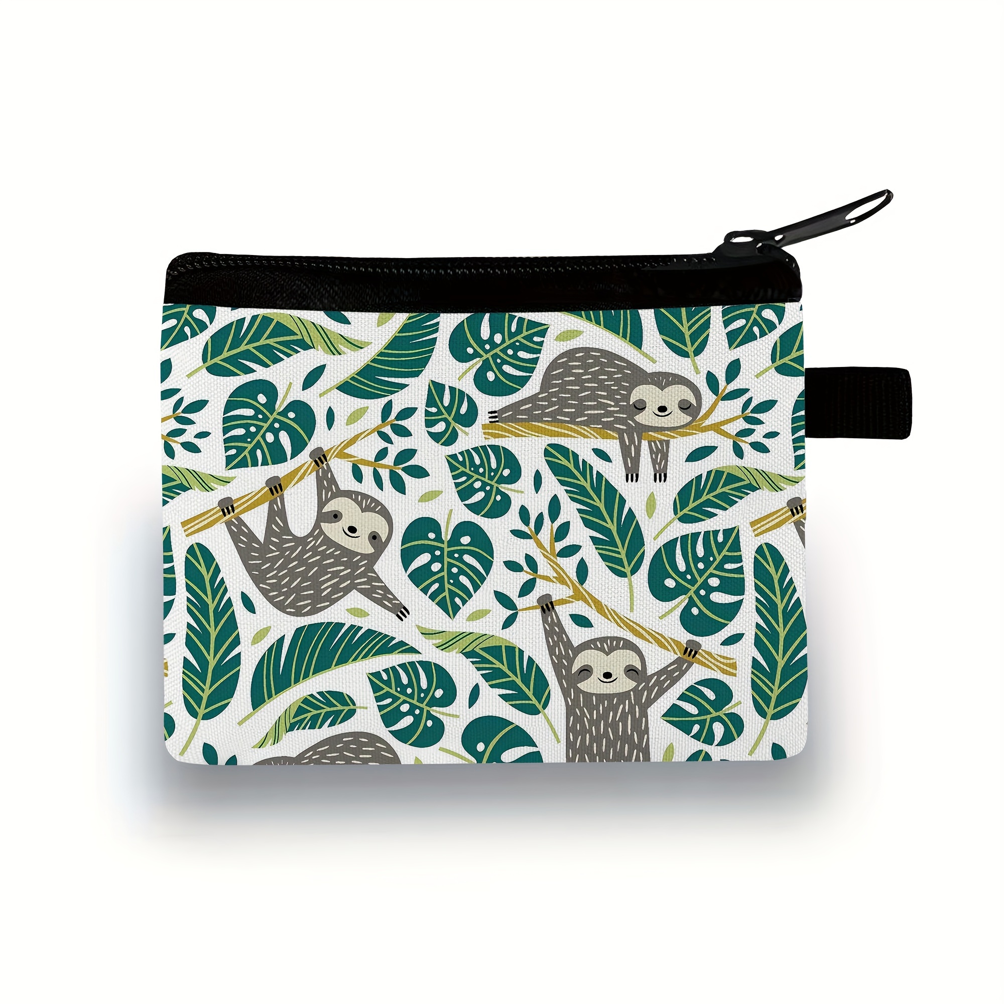Women's Printed Pattern Coin Purse, Lightweight Clutch, Earphone And Lipstick Pouch