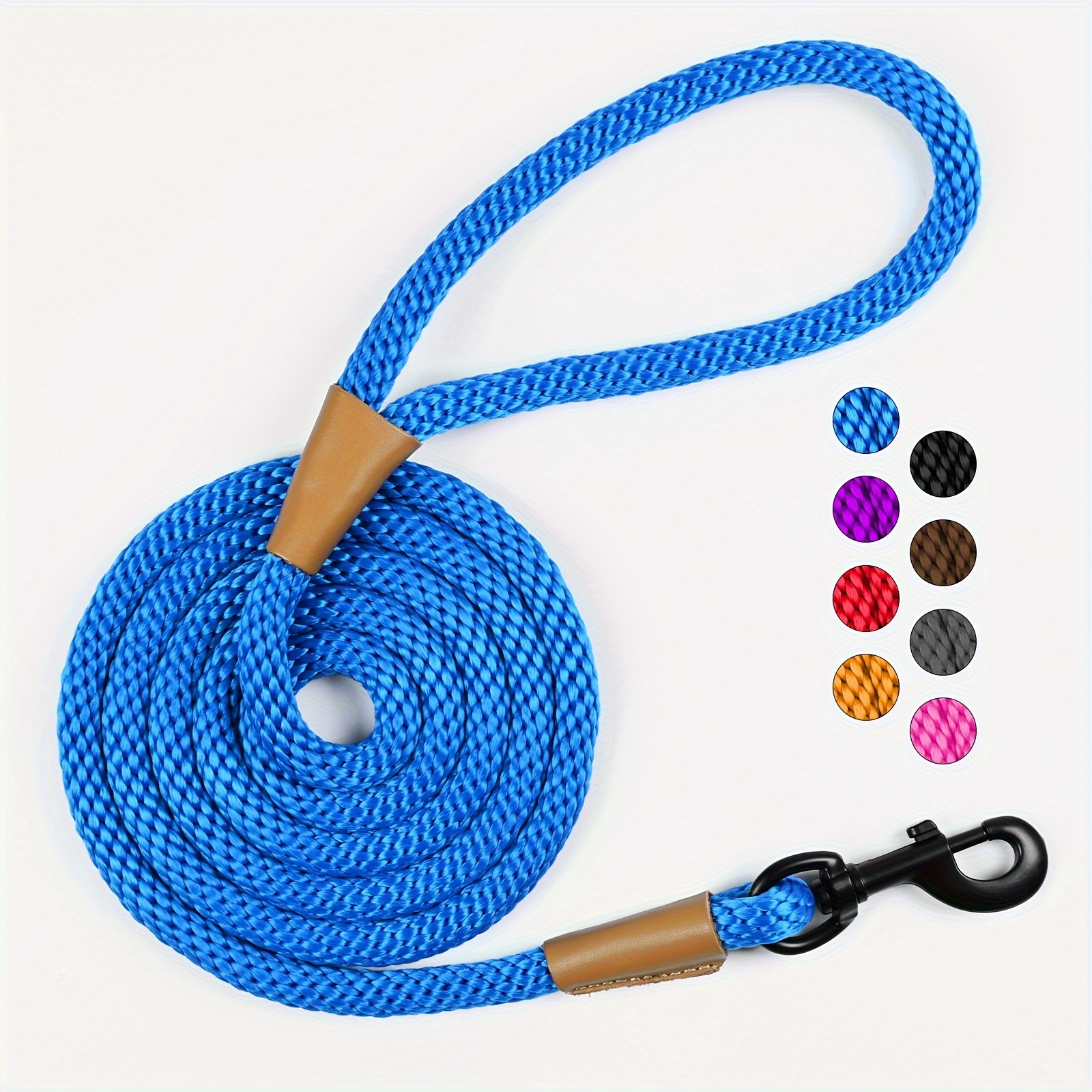 Durable Nylon Dog Leash, Strong Braided Rope for Walking Dogs