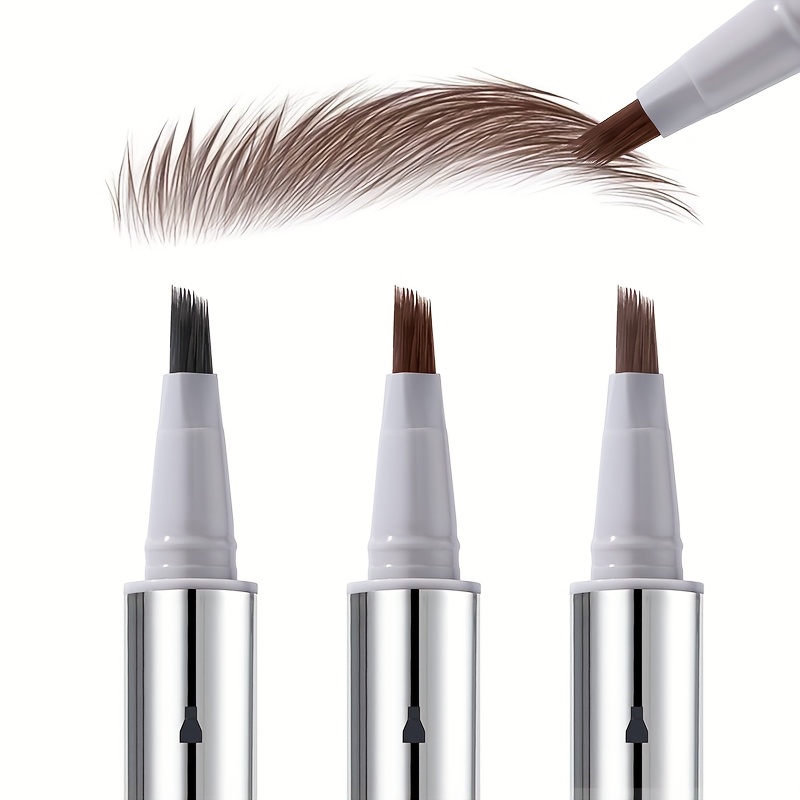 fluffy quick   eyebrow pen natural   brows trendy   eyebrows long lasting waterproof super fast drying instant shape sweat and fade resistant portable for   festivals parties   in 3 colors ideal gift