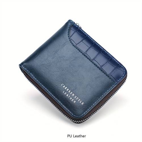 new mens wallet fashion multi functional spliced zipper coin purse for young students versatile large capacity card holder