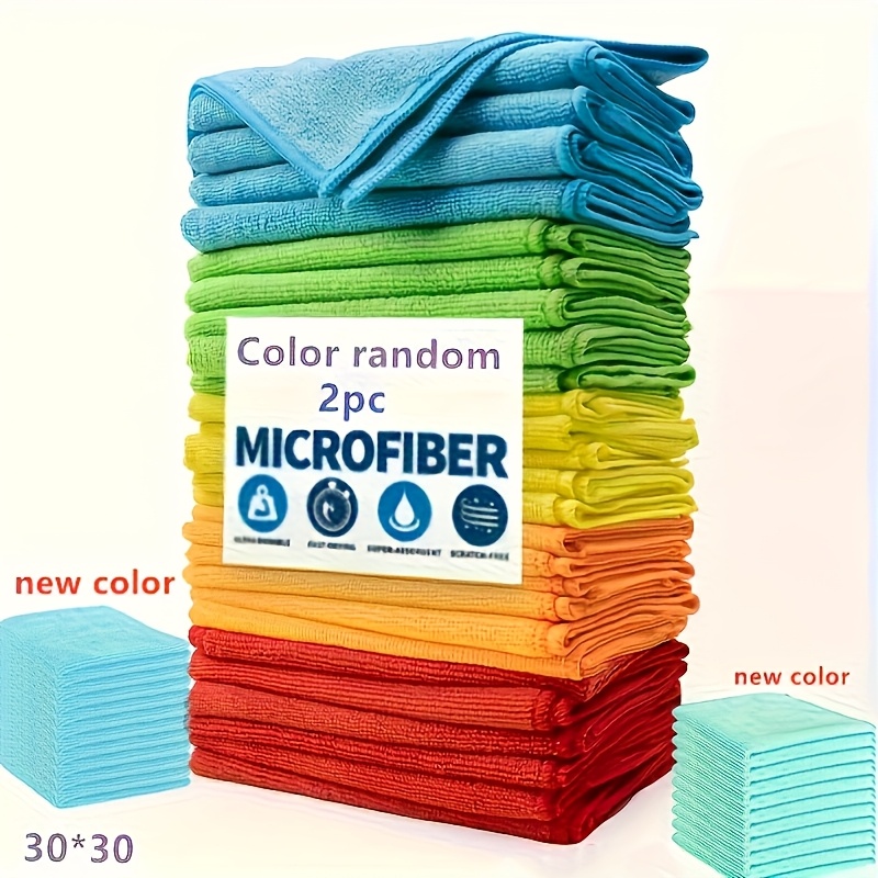 TEMU Dishwashing Cloth Ultra- Cleaning Cloth Kitchen Scouring Pad Multi-functional Cleaning Cloth Car Cleaning Cloth Microfiber Cleaning Cloth,