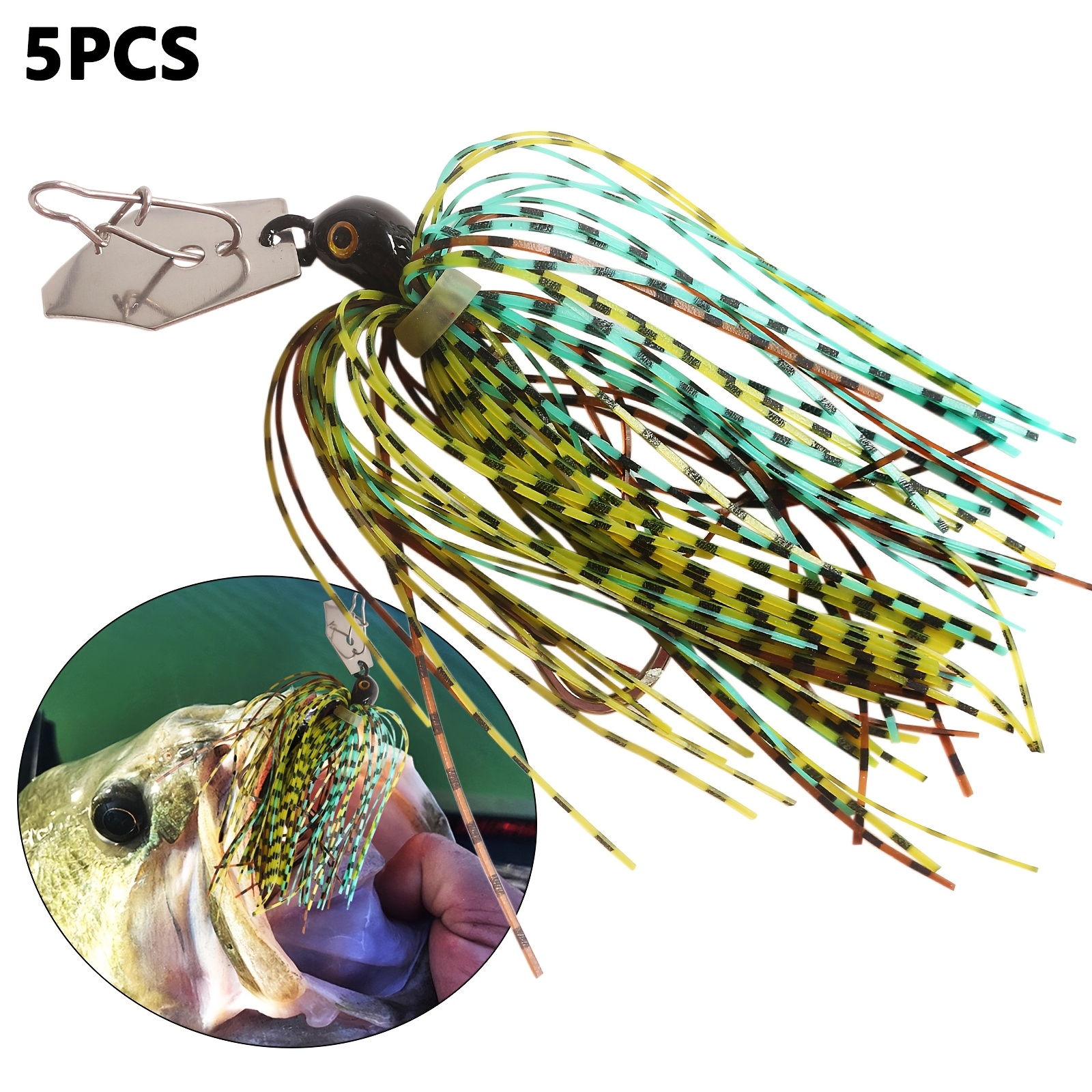 Artikelbild 5 stück vibrations- -baits, 11g/0.388oz,  -flossen- , für bootsangeln, süßwasserangelzubehör