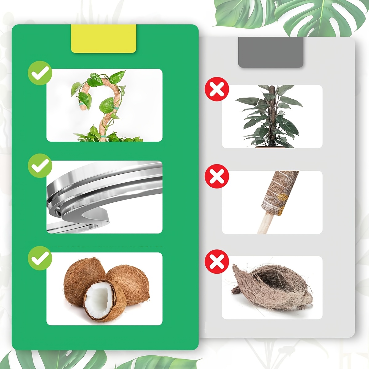 1pc FlexiPlant Metal Moss Pole for Monstera and Climbing Plants, Indoor Plant Support Stake Frame with Extension