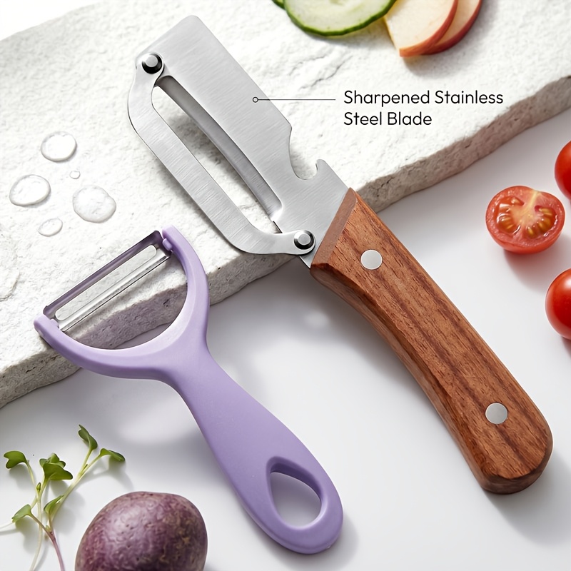 2pcs stainless steel multifunctional peeler vegetable fruit peeler   420 stainless steel material